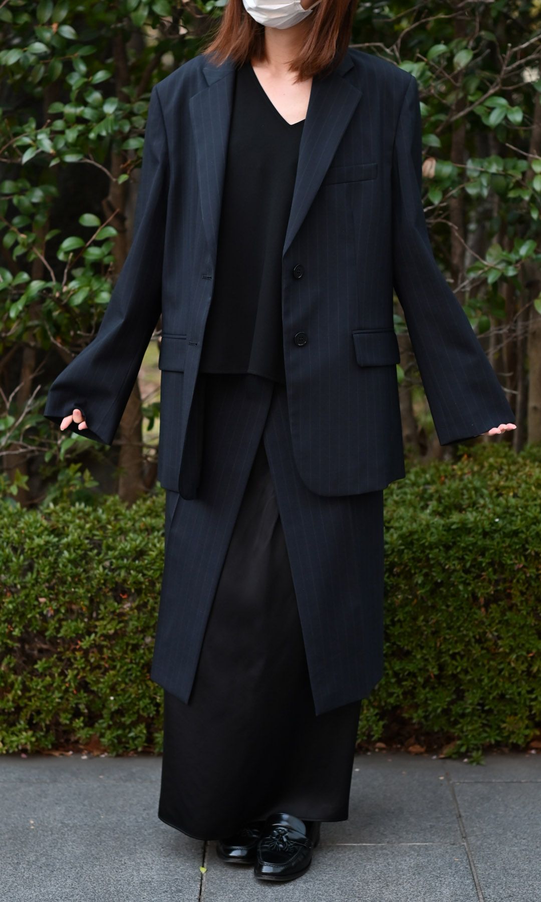 Maison Margiela テーラードジャケット ストライプ Maison Margiela メゾンマルジェラ ストライプ ウール ダブル