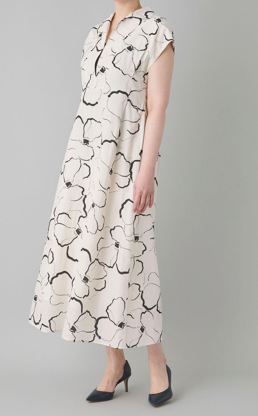 フラワープリントワンピース