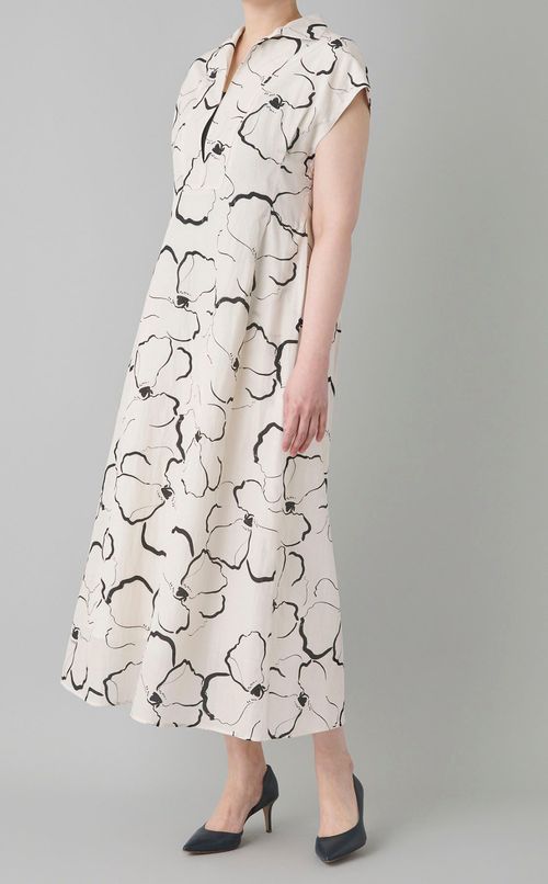 フラワープリントワンピース