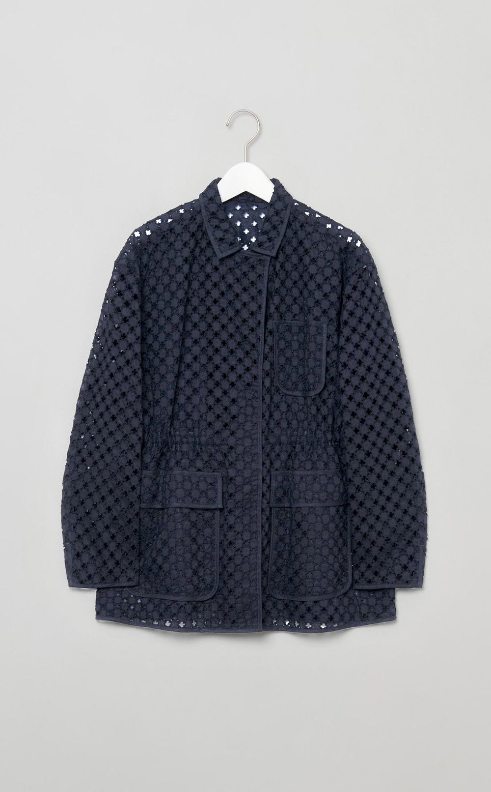 コットンフラワー刺繍ジャケット