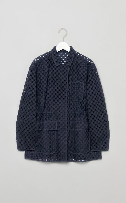 コットンフラワー刺繍ジャケット