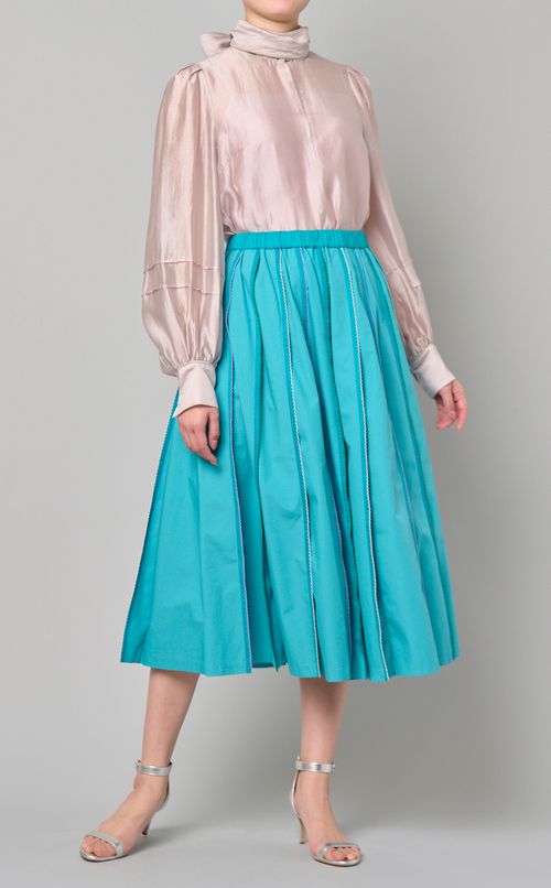 ピコフリルステッチフレアスカート