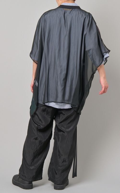 ウィステリアプリントシースルTシャツ