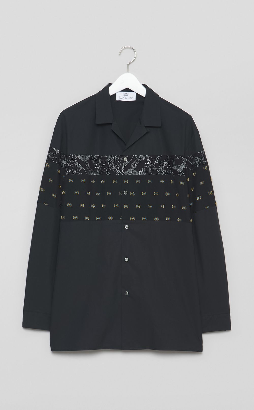 ハイブリッドオープンカラーシャツ