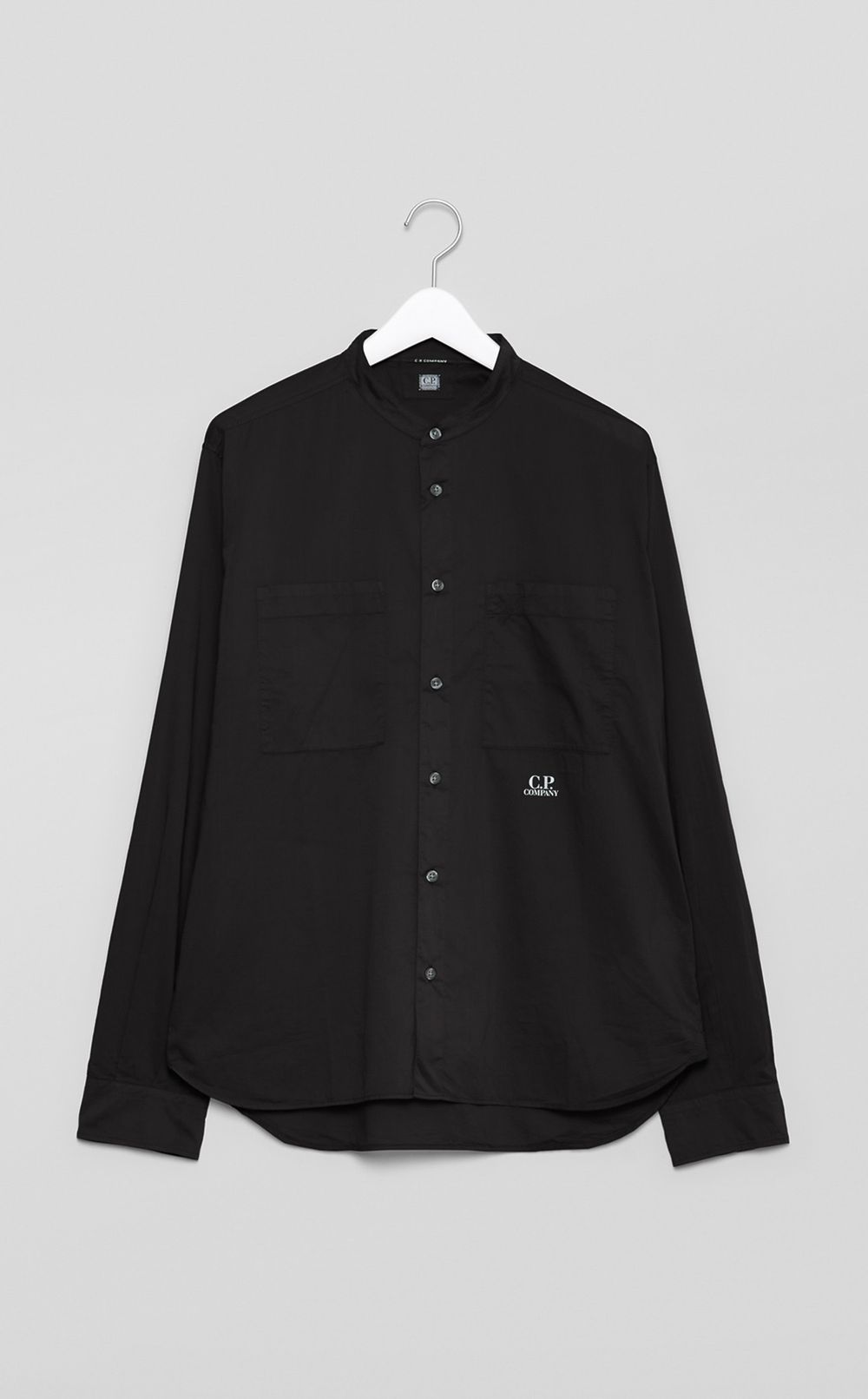 バンドカラーライトシャツ