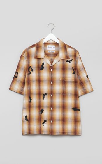 オンブレチェックショートスリーブシャツ