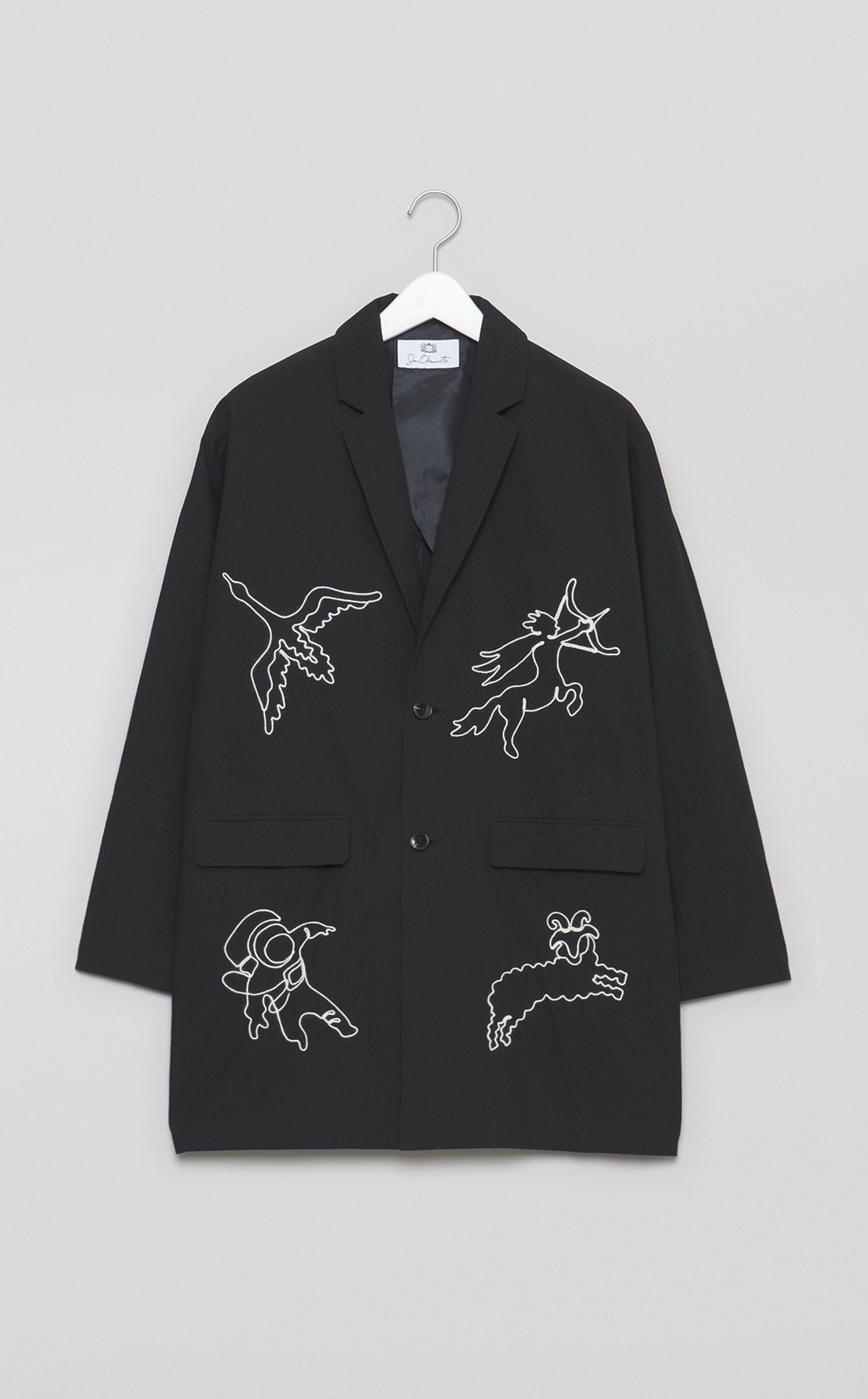 美品★定価3,1万★JUN OKAMOTO★ジュンオカモト★ノーカラー ブルゾン JUN OKAMOTO 2025 Spring Summer POPUP STORE in 熊本 鶴屋 3/19