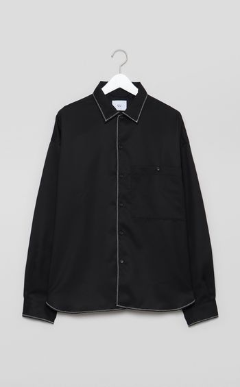 ステッチサマーウールシャツ