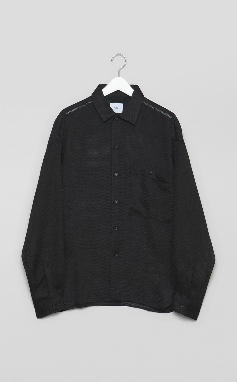 メッシュロングスリーブシャツ