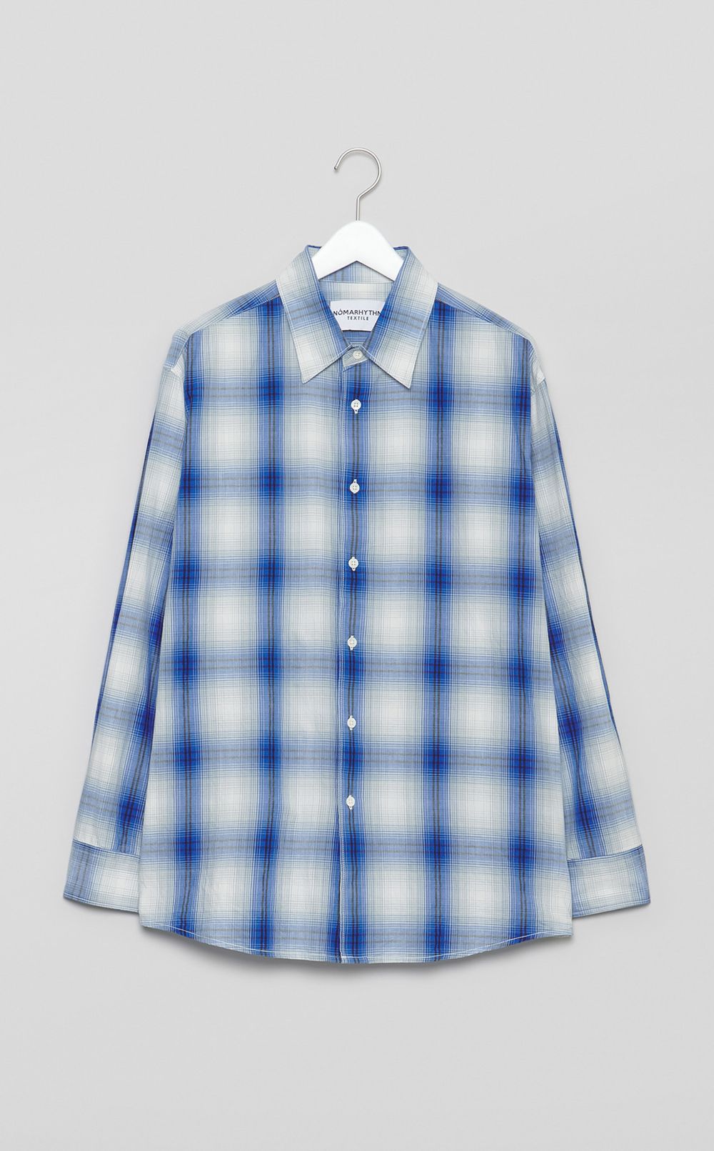 オンブレチェックシャツ