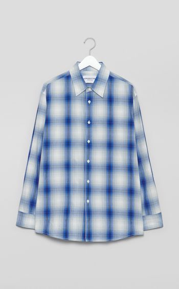 オンブレチェックシャツ