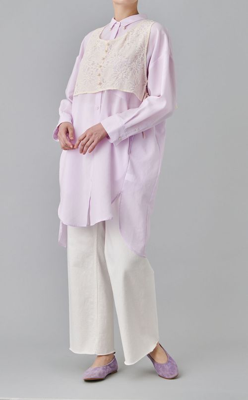 【roop】パールレイヤードシャツ