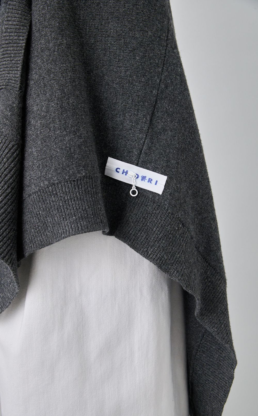 【roop】ハーフジップポンチョワンピース