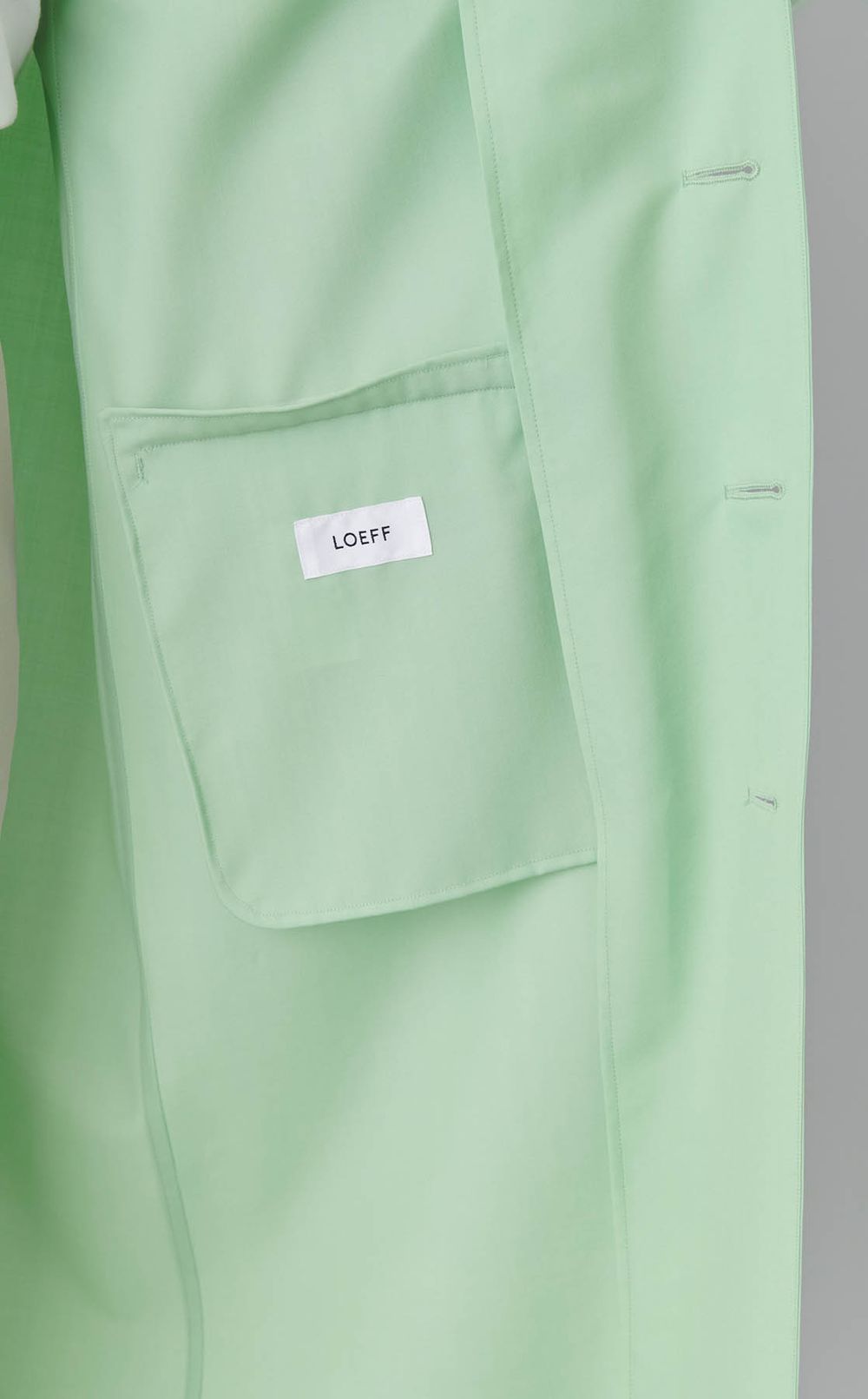 オープンカラーロングコート