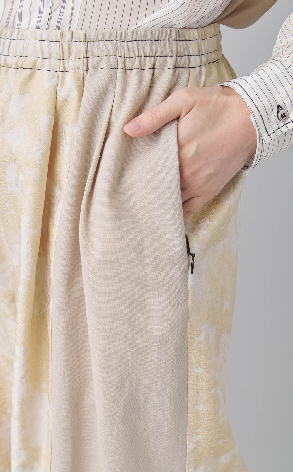 【roop】ブロックワイドパンツ