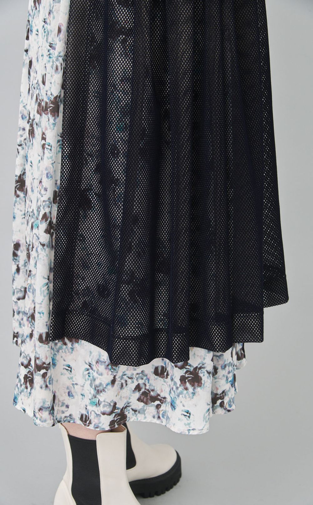 【roop】スカートドッキングワンピース