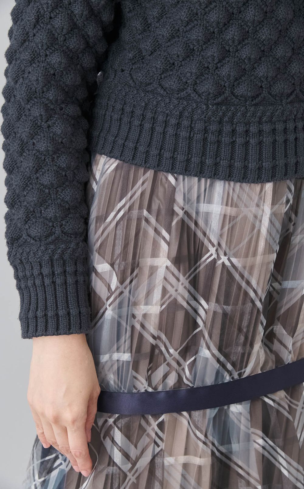 【roop】コンシールニットワンピース