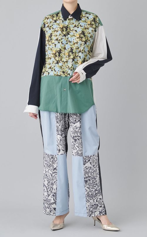 【roop】ブロックワイドパンツ