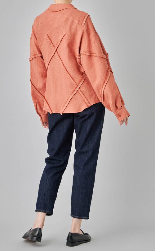 パナマフリンジシャツ