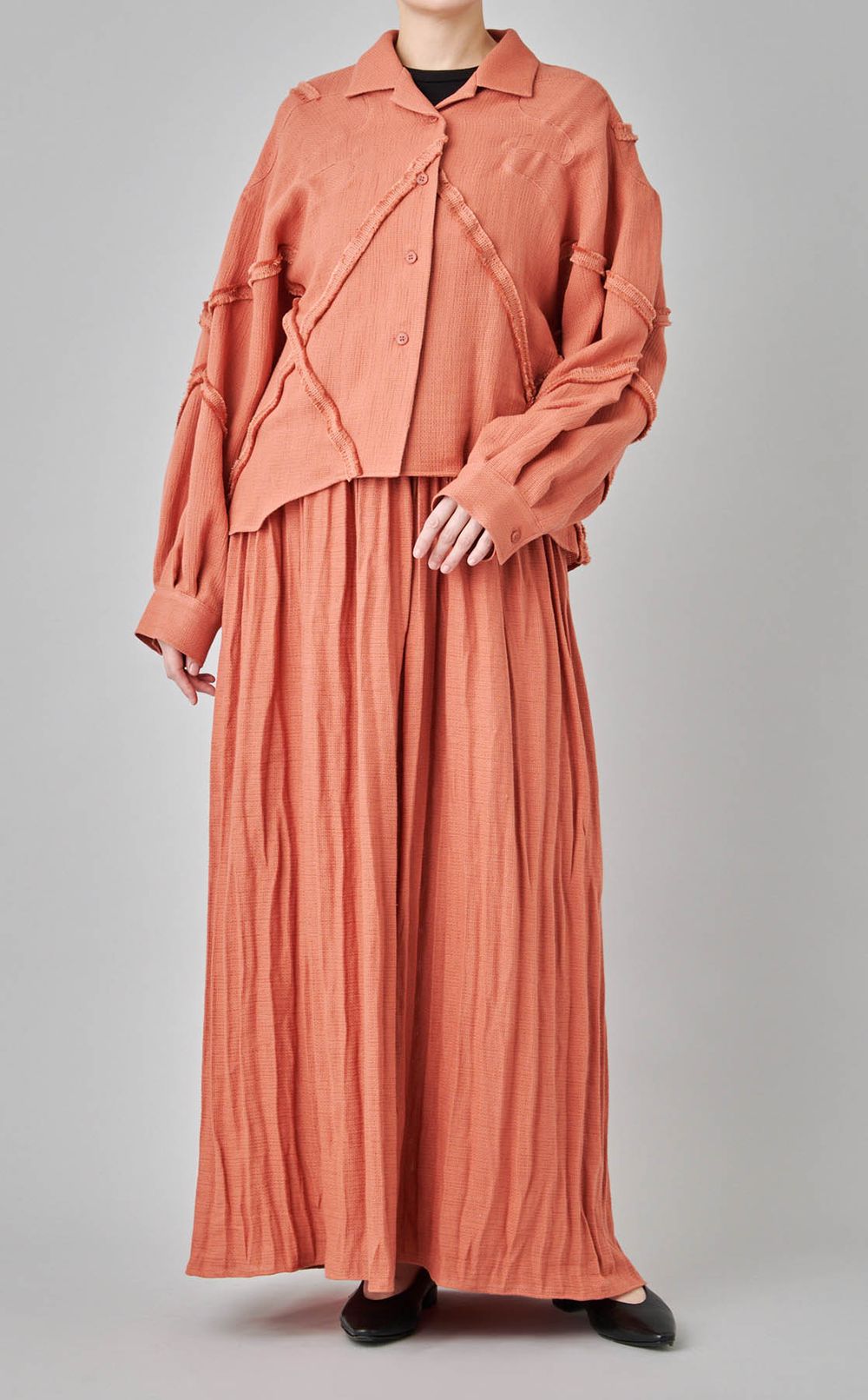 パナマフリンジシャツ