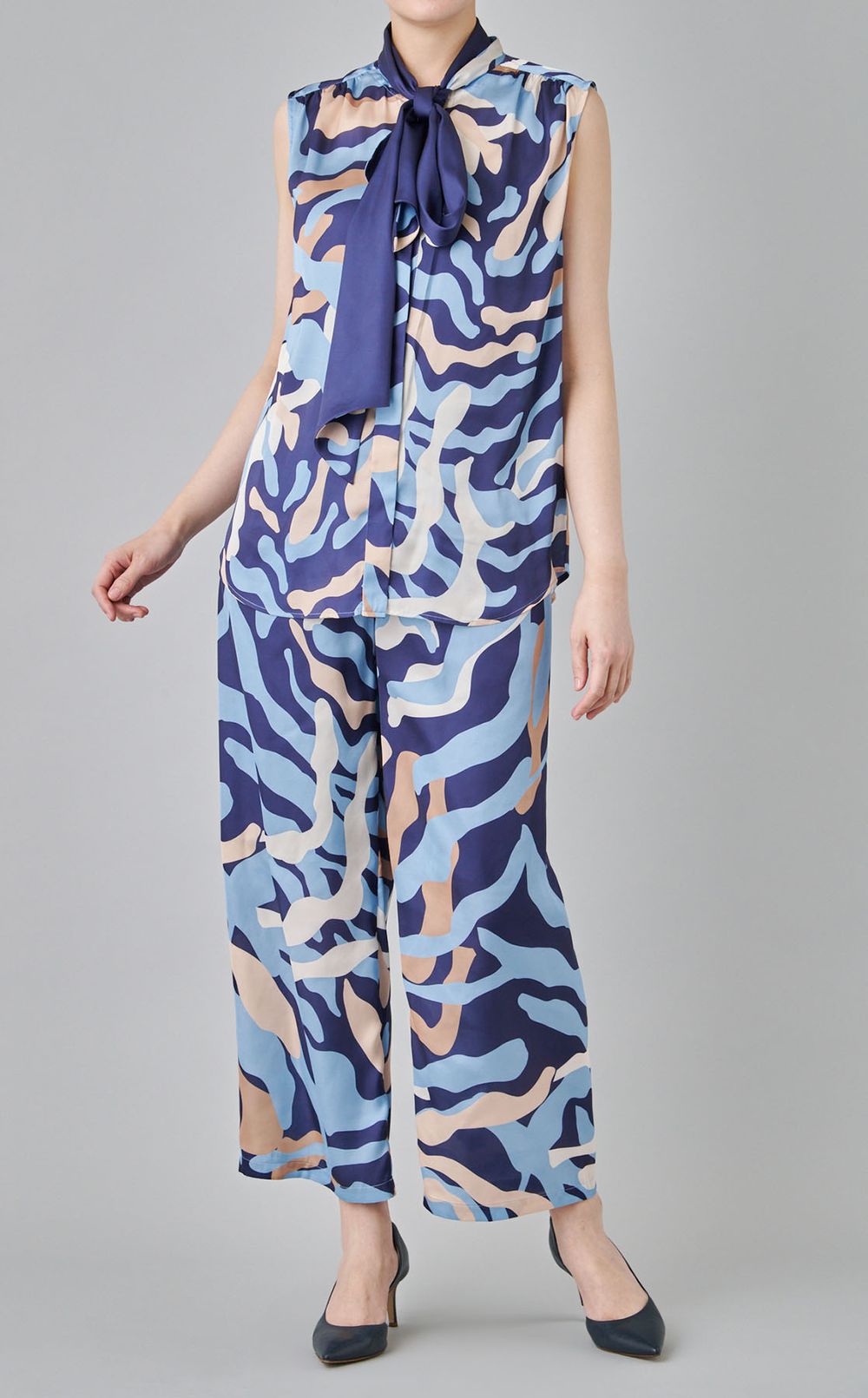 マルチカラーワイドパンツ