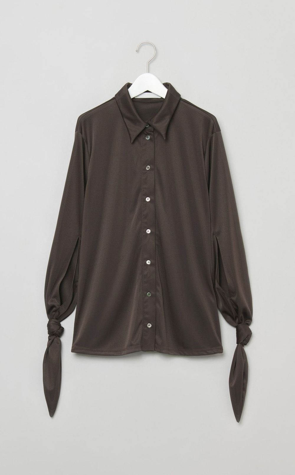 ノットディテールジャージシャツ