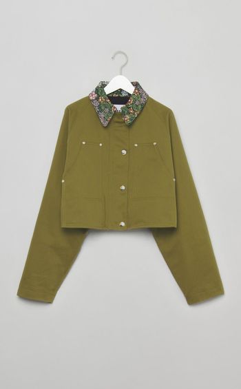 ゴブランカラーショートブルゾン