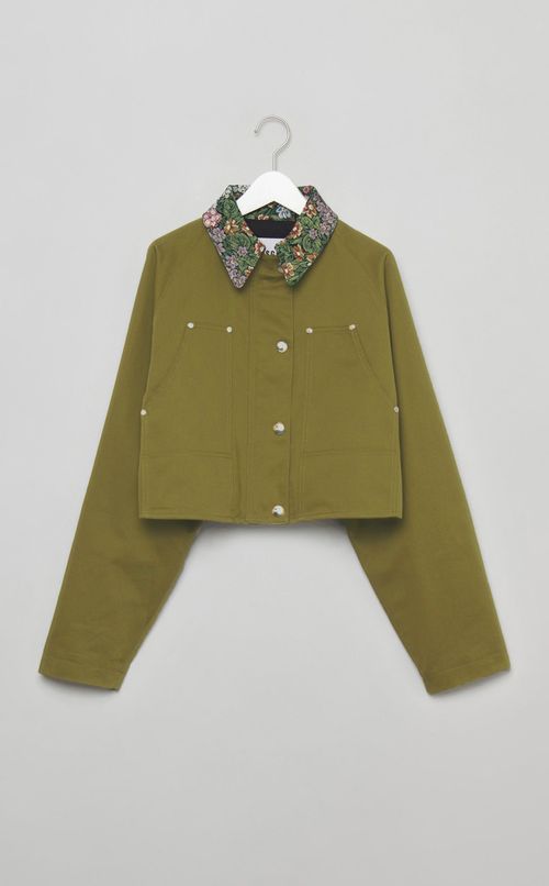 ゴブランカラーショートブルゾン