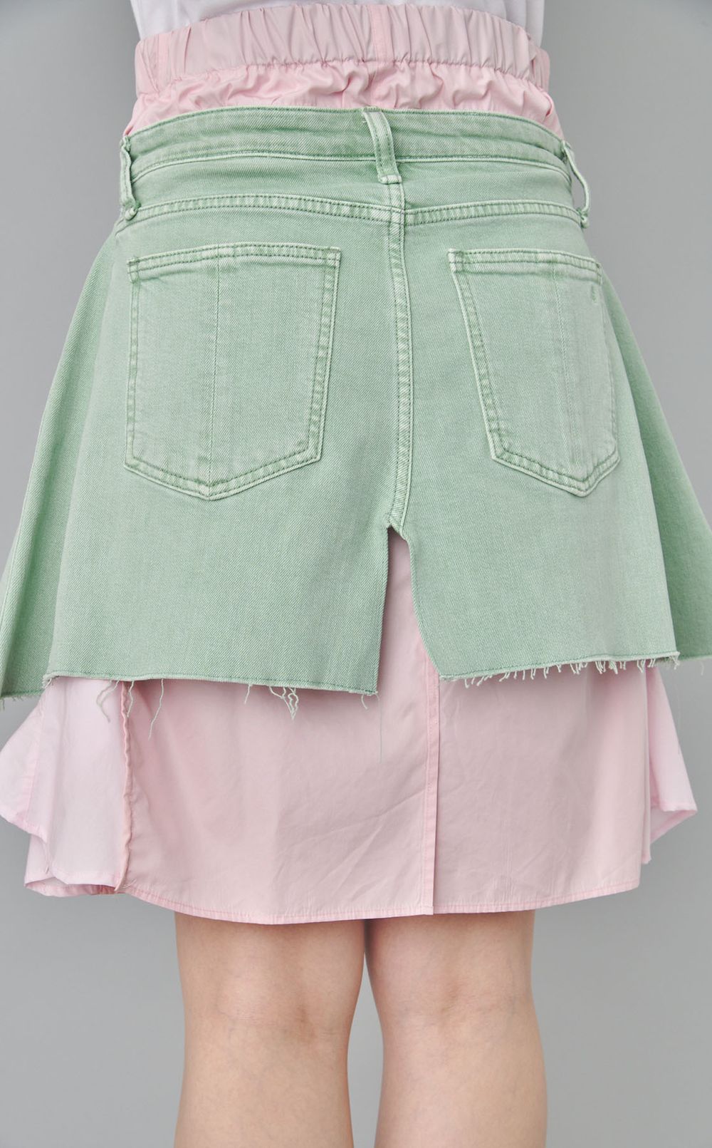 【roop】ロウアーシャツデニムスカート