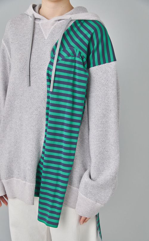 【roop】4スリーブニットパーカー