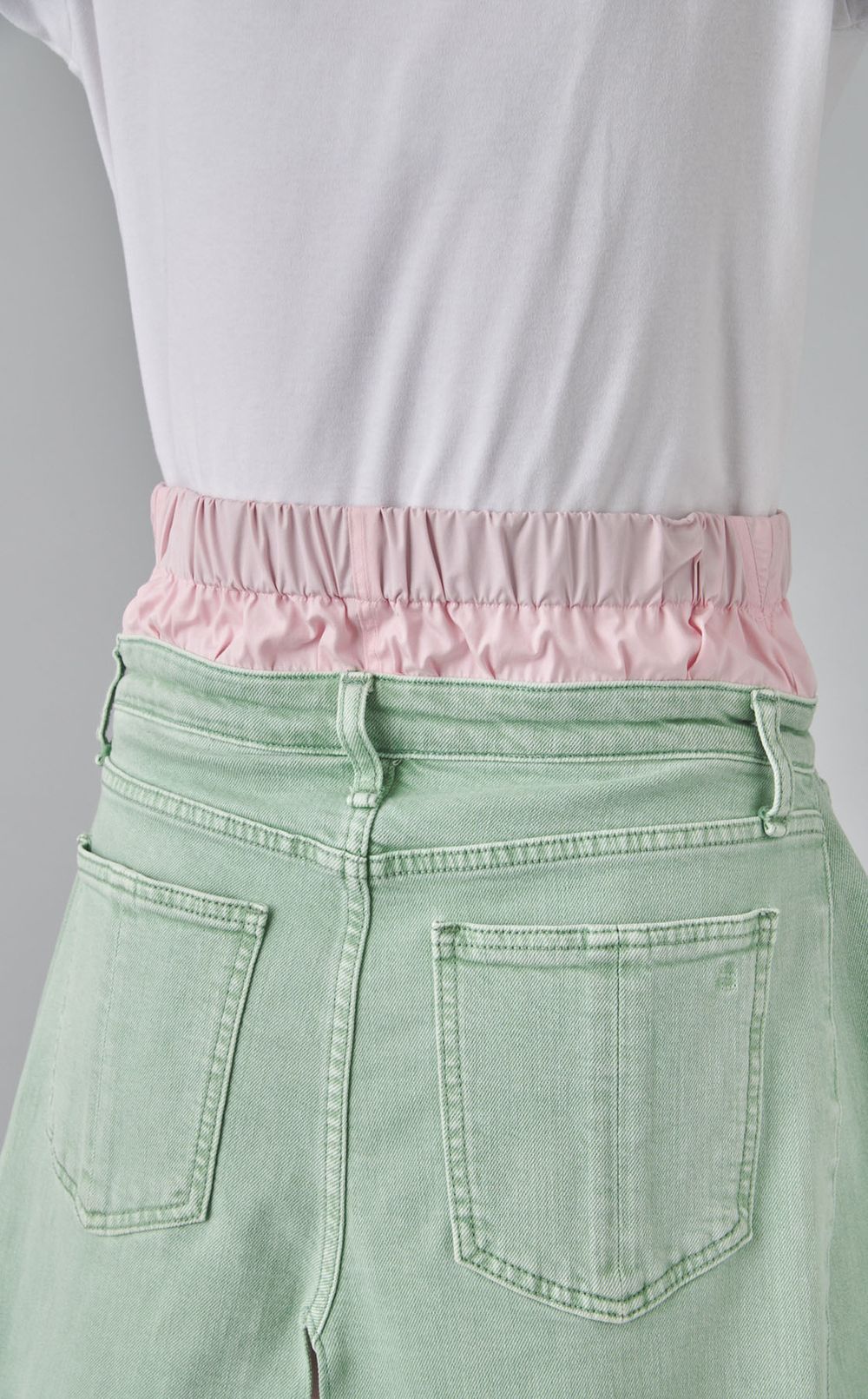 【roop】ロウアーシャツデニムスカート