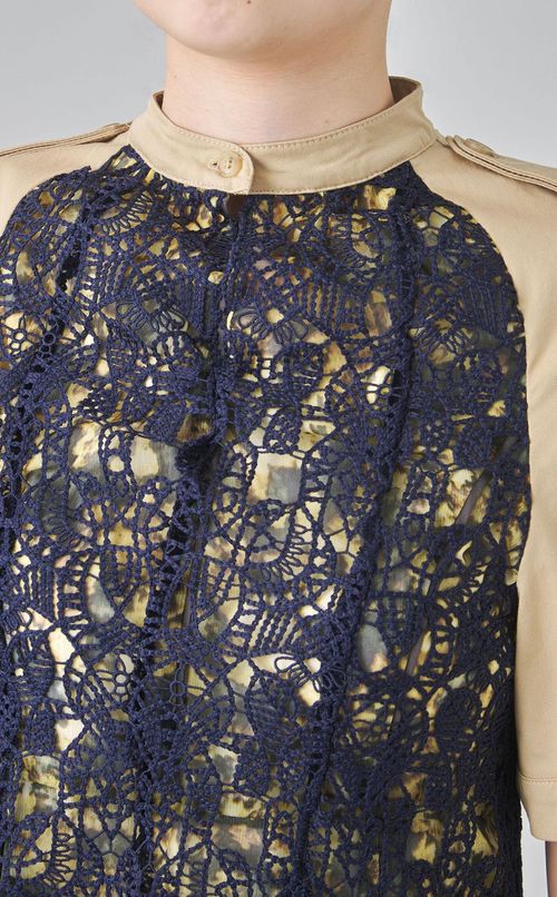 【roop】ハイアーレーストレンチショルダーワンピース