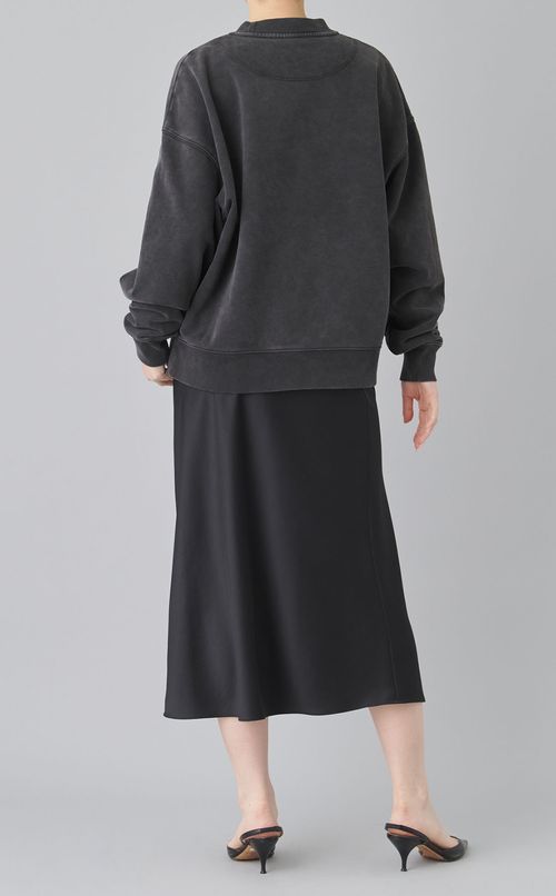 ロゴプリントスウェットプルオーバー