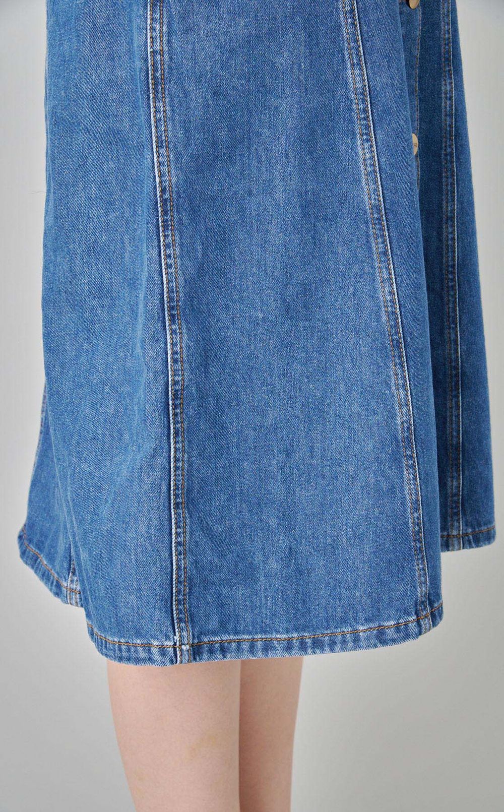 ウォッシュドデニムシャツワンピース