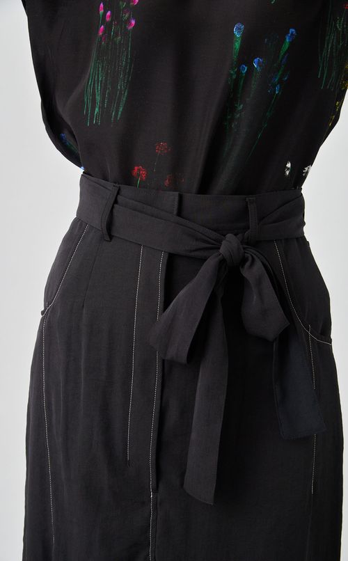 ウエストリボンステッチスカート