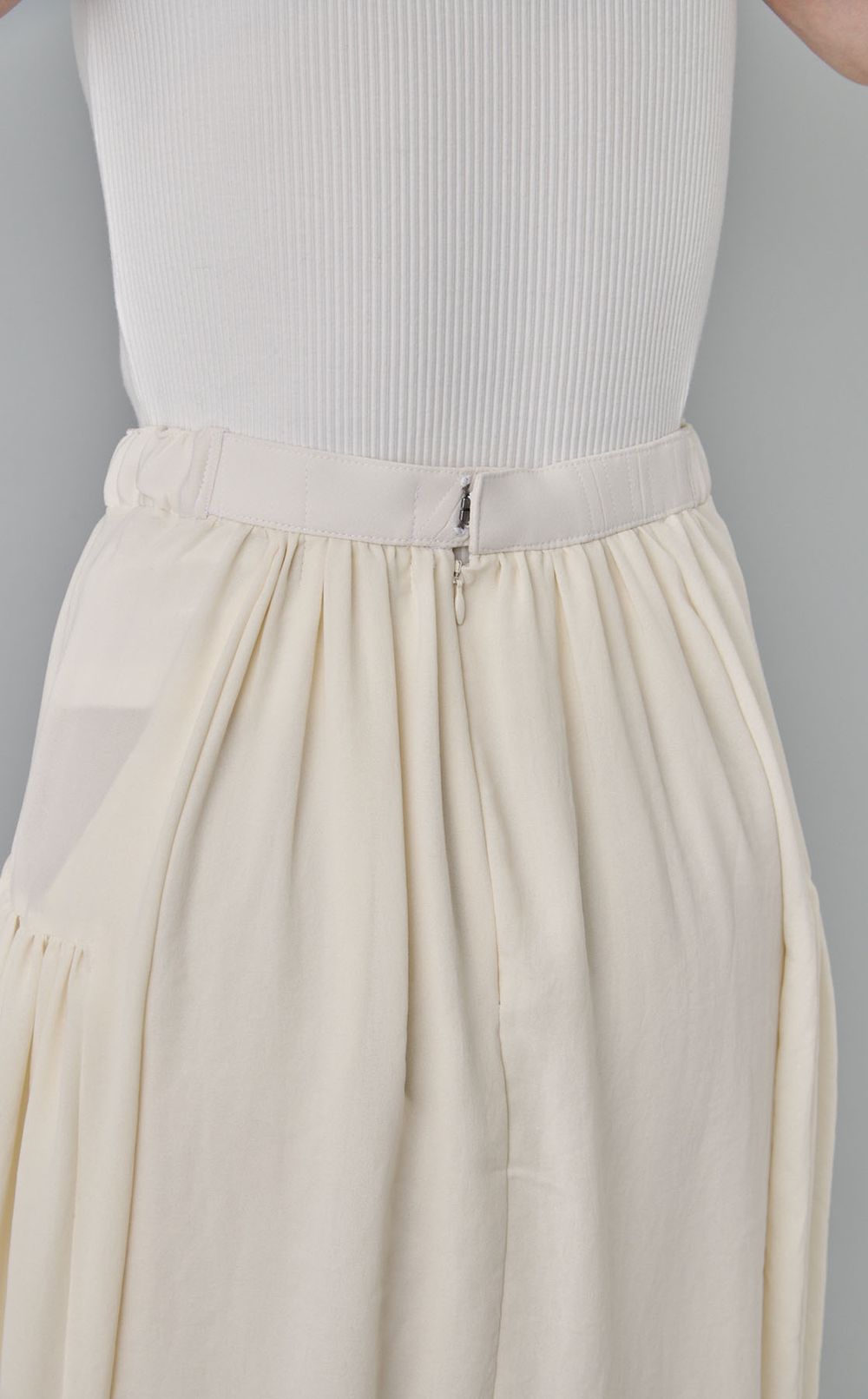 【roop】袖つきギャザースカート