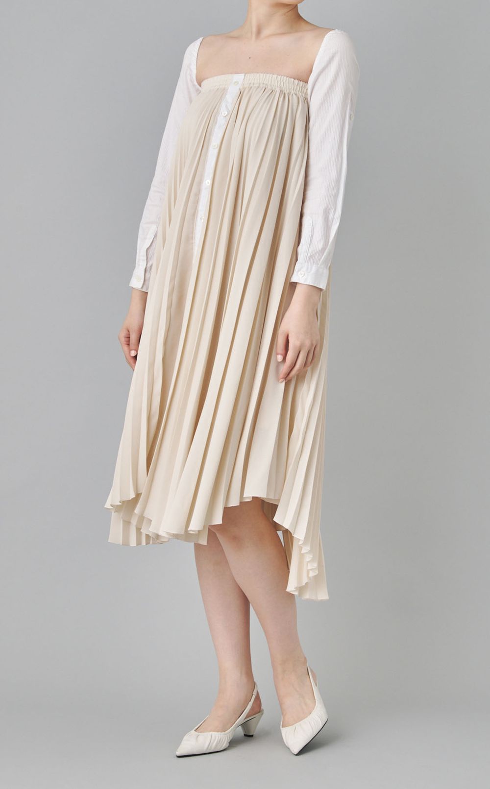 【roop】プリーツワンピース