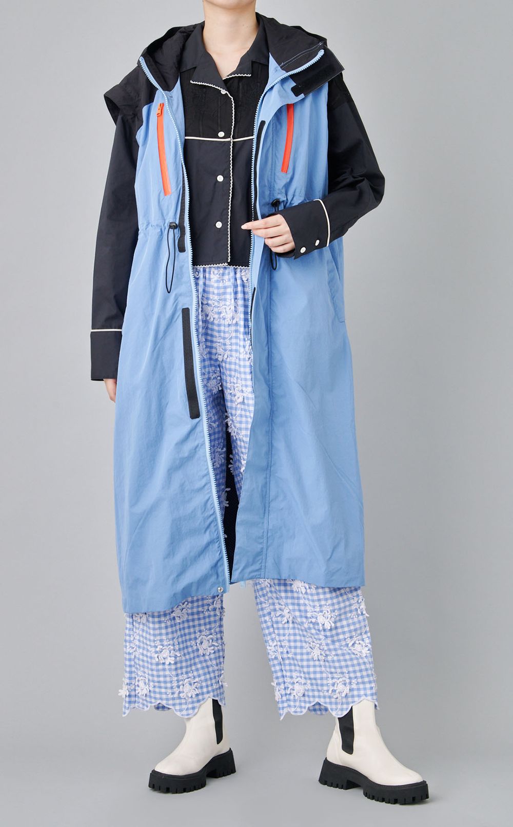 2wayロングマウンテンパーカー