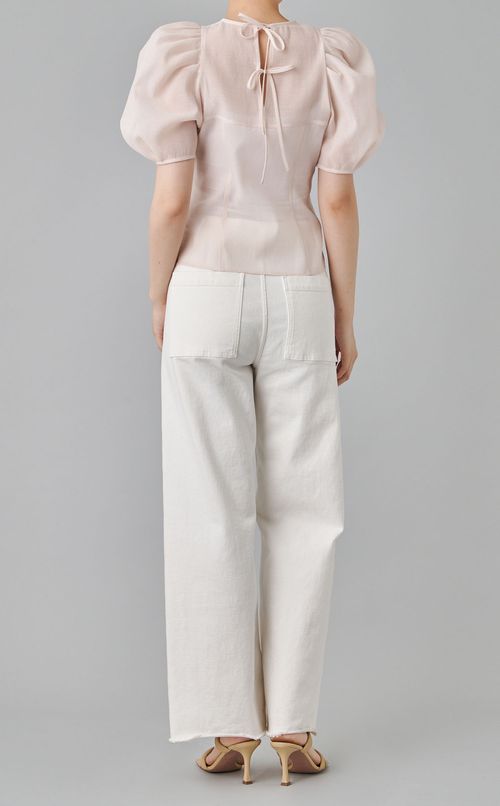 シアータックパフブラウス