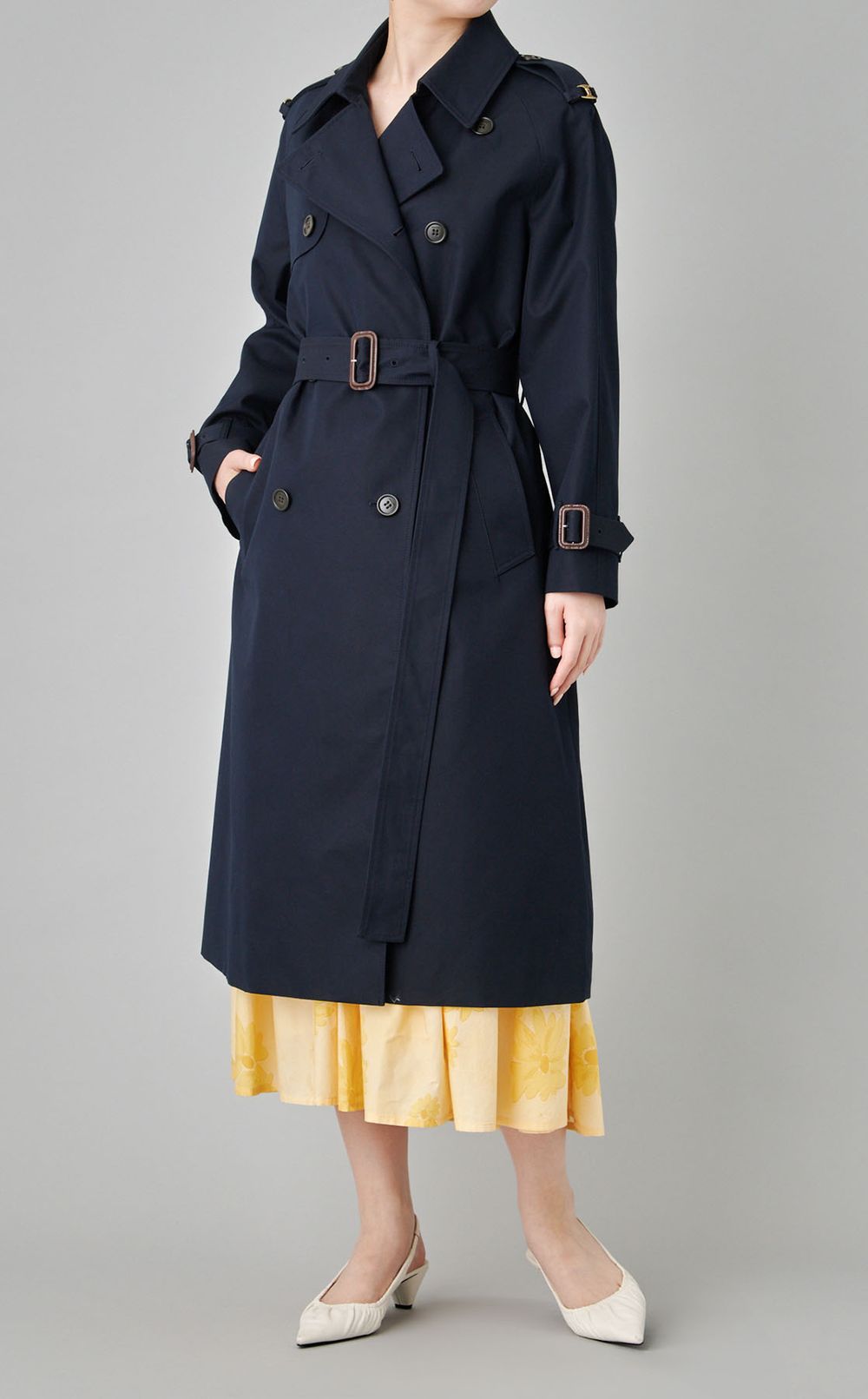 リラックスコットントレンチコート