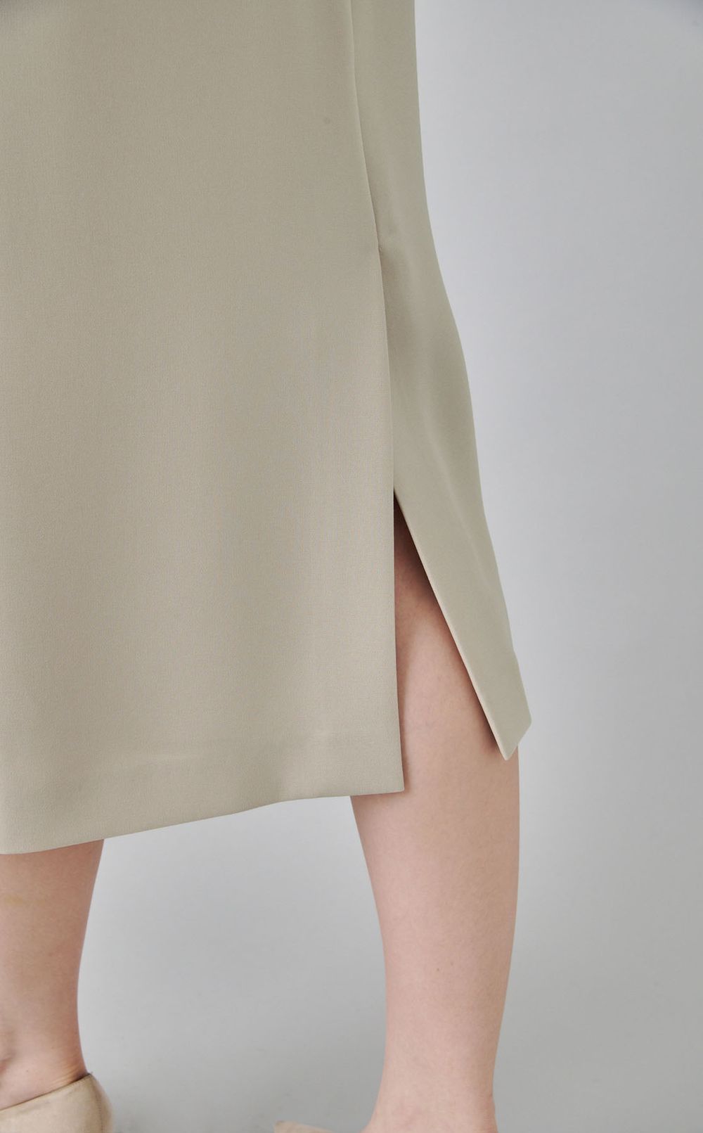 ソフトダブルクロスフリルワンピース