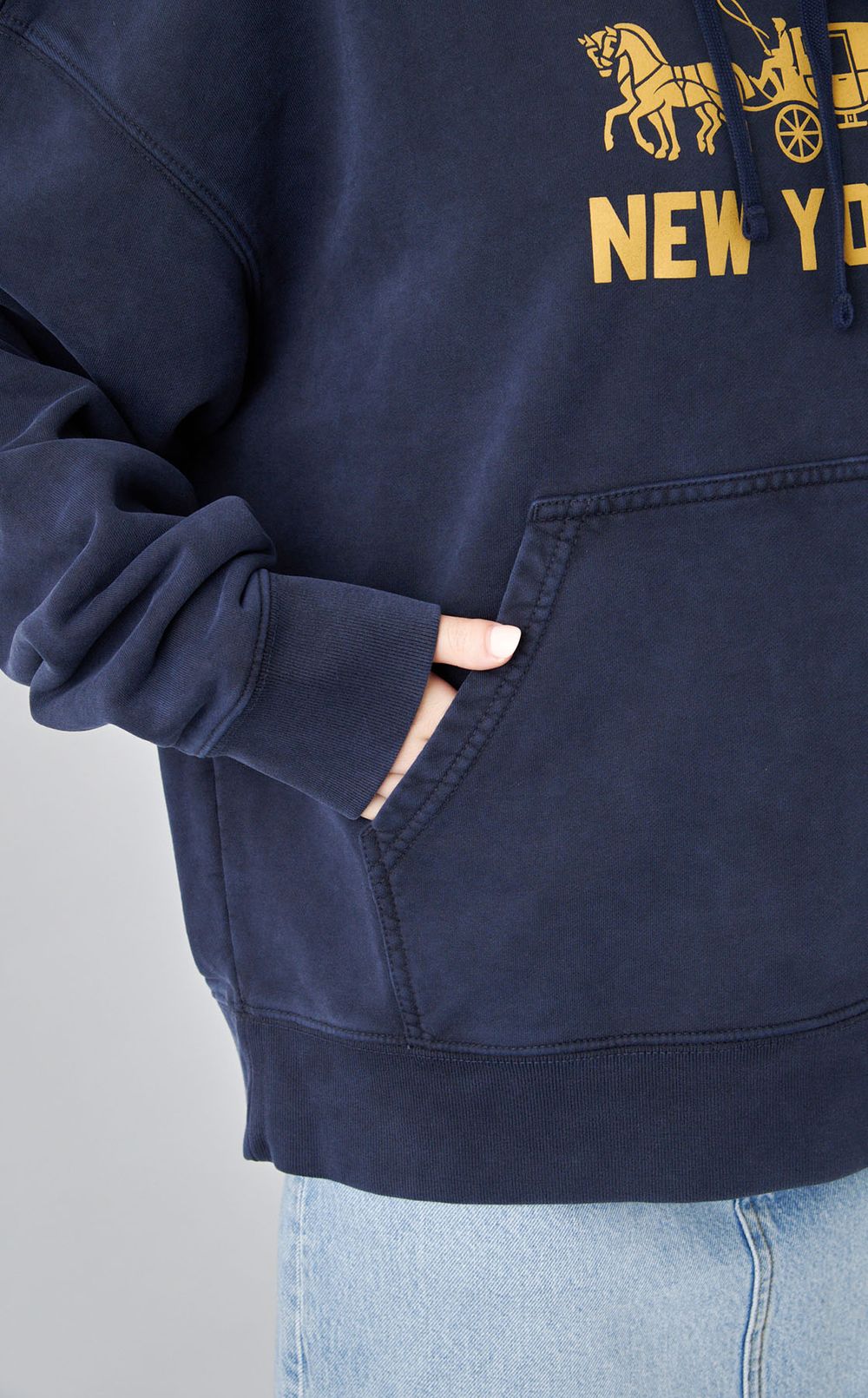 ロゴプリントスウェットフーディ