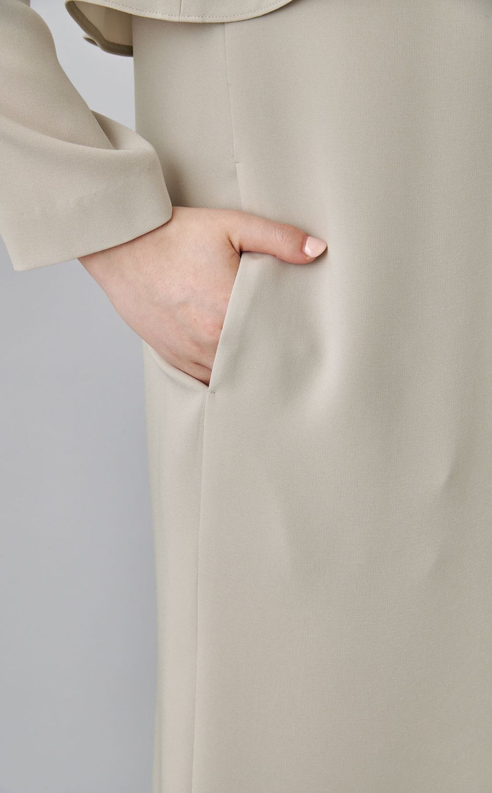 ソフトダブルクロスフリルワンピース