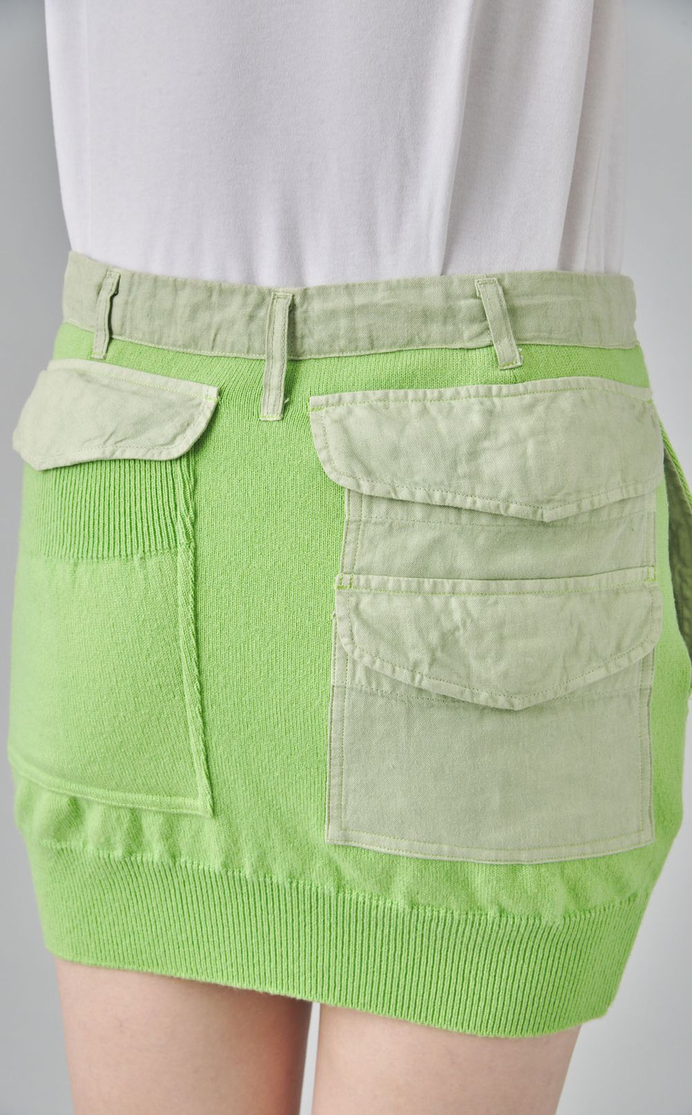 【roop】ロウアーニットカーゴスカート