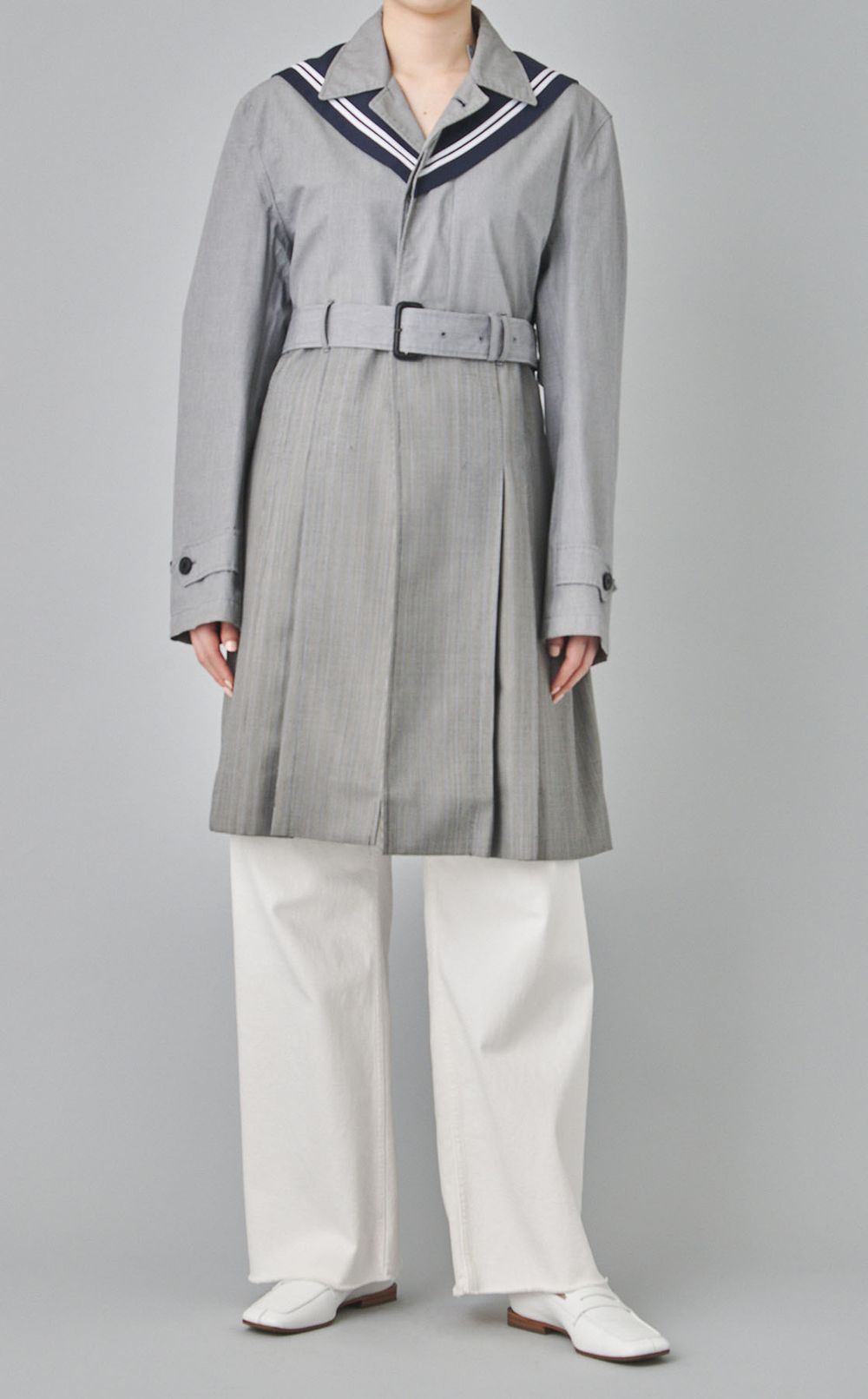 【roop】セーラーカラーコート