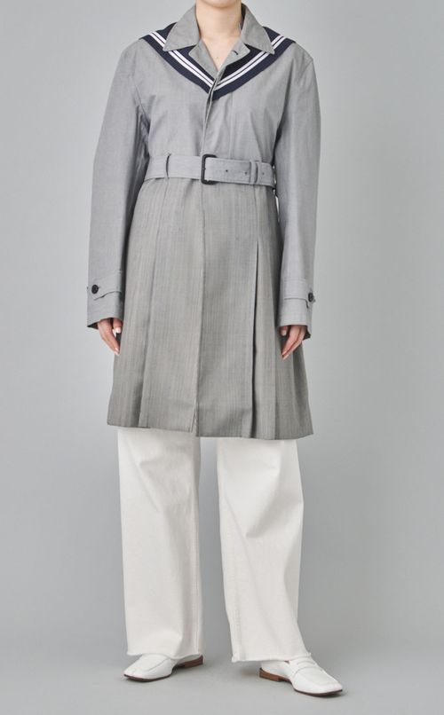 【roop】セーラーカラーコート