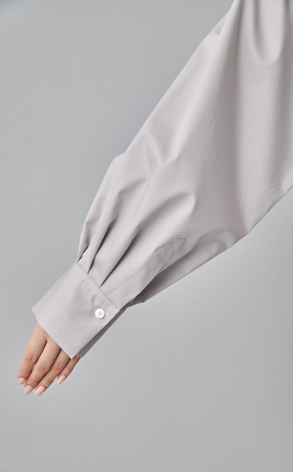 スーピマコットンバックドレープワンピース