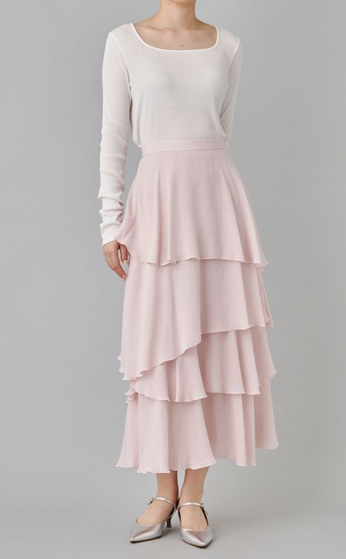 セミシアーティアードスカート