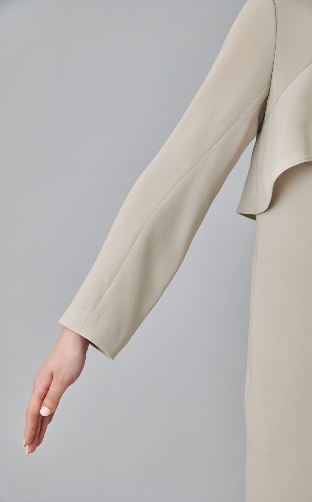 ソフトダブルクロスフリルワンピース