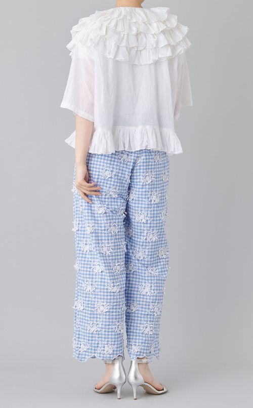 フリルポンチョブラウス